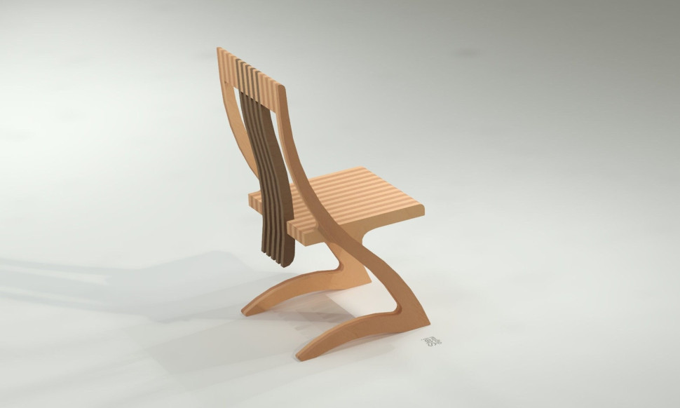 Chair with an unusual design