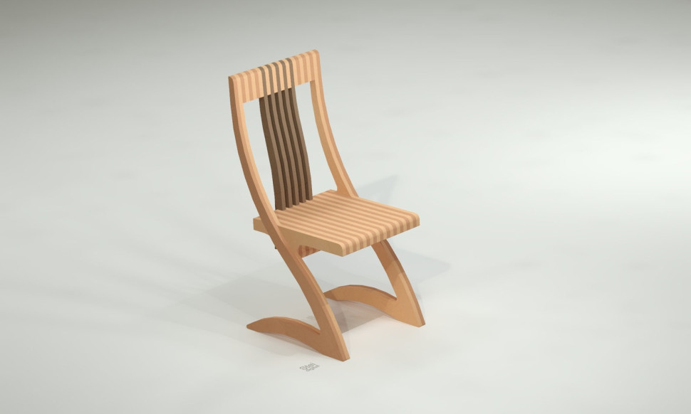 Chair with an unusual design