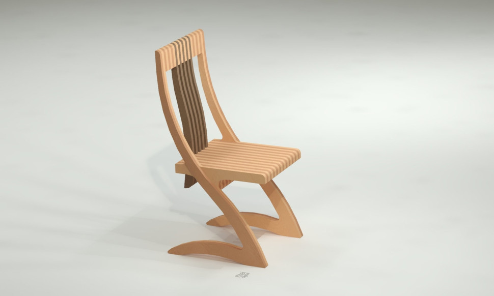 Chair with an unusual design