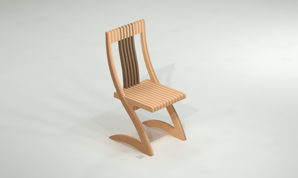 Chair with an unusual design