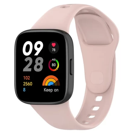 ALANGDU Silicone Replacement Wristband for Redmi Watch3, Soft Solid Color, Non-Water Resistant, No Battery Required