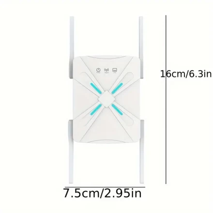 Dual Band Wifi Extender, Supports 2.4Ghz/5Ghz Wifi, Compatible with Wifi 6, Equipped with 4 Antennas for Strong Signal, Home Wifi Extender, Upgraded Circuit Board for Improved Durability, Suitable for Daily Use in Homes, Living Rooms, Study Rooms, Bedroom
