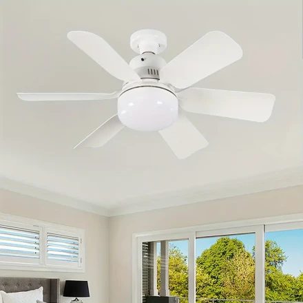 50.8cm Smart Ceiling Fan, 2-In-1 Fan with Light, 3 Levels of Wind Speed, Adjustable Brightness, Without Battery