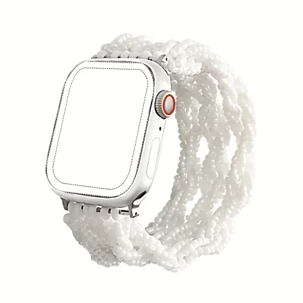 Silicone Smartwatch Band with Metal Buckle, Compatible with iWatch Series 9/8/7/6/SE/5/4/3, 38mm/40mm/41mm/42mm/44mm/45mm/49mm, Fits 5.5-6.3inch Wrist, Fashionable Elastic Strap, Ideal Gift for Friends and Family