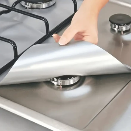 1-Pack Of Premium 0.15mm Thick Reusable Gas Range Stovetop Burner Protectors - Keep Your Kitchen Clean & Safe