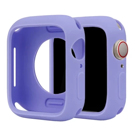 Stylish| Colorful Soft Silicone Apple Watch Case - Lightweight, Anti-Fall Protection, Compatible with All Apple Watch Series (38mm-49mm) & Ultra/SE Models - Fashionable Hollow Design, Apple Watch Accessories