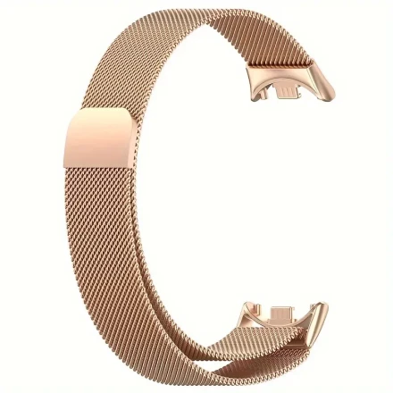 Metal Strap for Xiaomi Band 9/8, NFC Version Universal, Stainless Steel Waterproof and Breathable Milan Magnetic Buckle Wristband, Quick Release Smart Sports for Xiaomi Band Accessory