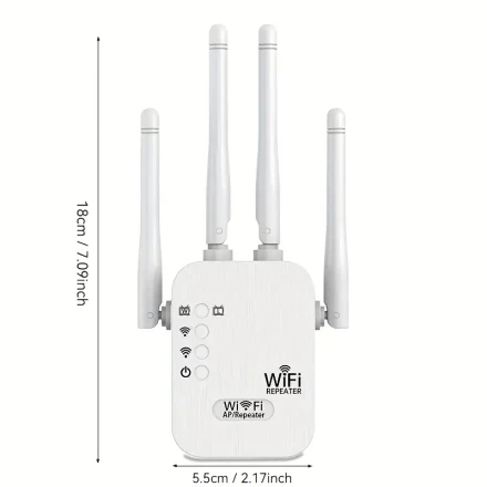 1200Mbps 2.4G/5G Dual Band Wireless Internet WiFi Repeater/Router/AP Signal Booster for Home Larger Coverage Extender And Signal Amplifier