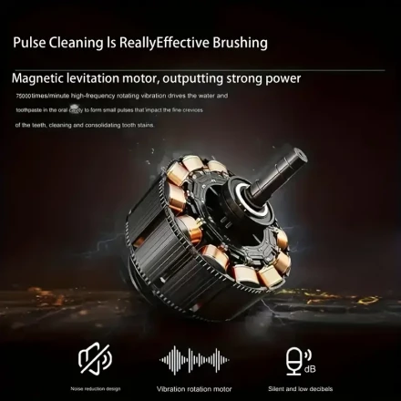 New Rotating Electric Toothbrush, Portable Adult USB Rechargeable Fully Automatic Smart Toothbrush, Suitable for Students/Men/Women/Couples, 2-Minute Smart Timing, 4-Brush Head Set, Round Brush Head Effectively Deeply Cleans Teeth and Oral Cavity
