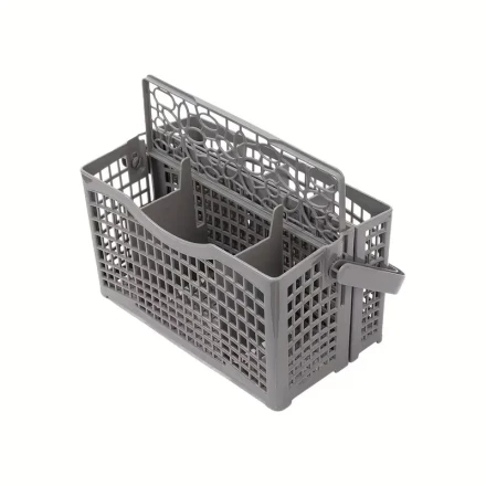 1pc Detachable Premium Silvery Replacement Basket - Universal cutlery holder for Bosch, Maytag, Kenmore, Whirlpool, KitchenAid, LG, Samsung, Frigidaire, GE dishwashers