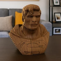 3D Superman Wooden Layered Wall Art