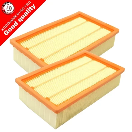 Replacement Filters for KARCHER NT25/1, NT35/1, NT45/1, NT55/1, NT361 ECO, NT561 ECO, And NT611 ECO Vacuum Cleaners, Designed to Be Oil-Resistant.