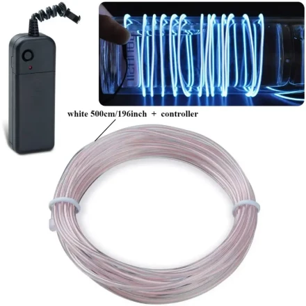 Set, 3/5meter long EL Light, EL Cold Light, DIY Atmosphere Festive Decoration String Lights, Fluorescent Dance Props, LED Fluorescent Lines