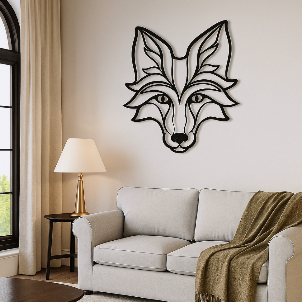 Wall Art with a Wolf