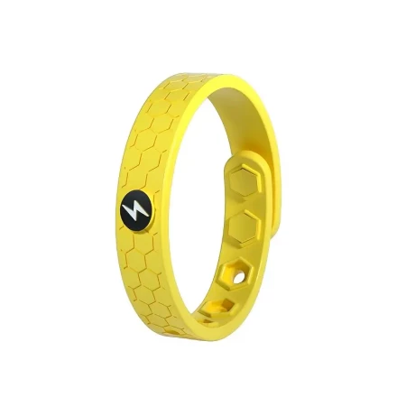 Honeycomb Design Silicone Wristband - Electrostatic & Radiation Protection, Energy Balance, Water-Resistant Replacement Bands for Outdoor Sports
