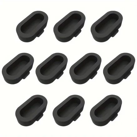 Silicone dustproof plug compatible with charger port for Fenix 7/7s/7x 5/5s/5x Plus/6s 6 6x/Venu 2/Vivoactive 3/4/Instinct 2/Forerunner 935/45s/245/945, protector dustproof plug dustproof plug (10 colors, 10 black)