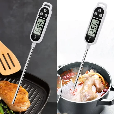 1pc Digital Kitchen Thermometer - Get Perfectly Cooked Meals, Suitable For Outdoor And Home Cooking