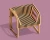 Spacious parametric chair