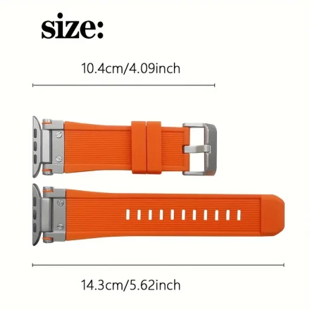 Apple Watch Compatible Silicone Band, Liquid Silicone Strap, Durable & Flexible, No Battery Required, Wristband Accessory