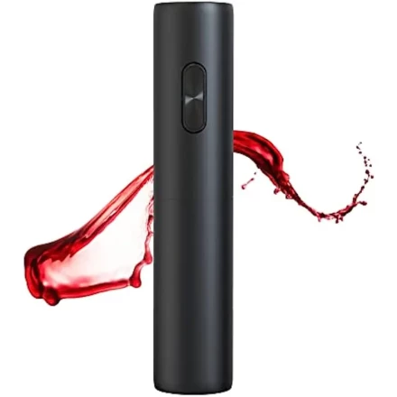 SENZER Cordless Electric Wine Opener - Effortless Bottle Opening in 6-8 Seconds - Sleek Black, Battery-Powered, One-Touch Operation - Perfect for Home, Bar, Restaurant - Ideal Gift for Wine Lovers, Restaurant Kitchenware|Elegant Kitchen Tool|Streamlined C