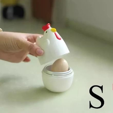 Cute Chicken-Shaped Egg Boiling Pot - Aluminum Alloy & Durable PP Material, Ideal for Soft or Hard Boiled Eggs, Perfect Kitchen Accessory for Home Use