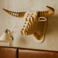 3D Bull Wall Art
