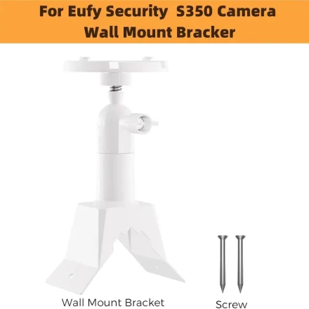 Adjustable Bracket Mount Compatible with Wifi Security Indoor Games 350 Camera, 360 Degree Adjustable Camera Corner Bracket Mount for Eufy S350 Indoor Cam