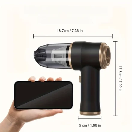 [Strong suction] 50000rpm high power handheld car vacuum | powerful | pet hair removal | includes gap tool kit wire | groove gap | cleaning kit, cleaning brush