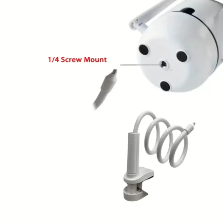 Flexible Baby Monitor Mount, Compatible with BOIFUN/TECGUUD/ieGeek, Safe Ceiling Hanging Camera Holder, Durable ABS Material, 85.72 cm
