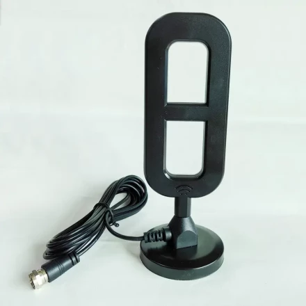 2024 Model Indoor TV Antenna, 360° Reception, Long Range, Compatible with Smart HDTVs (4K, 1080P), Strong Magnetic Base, Easy Installation, USB Powered, 5V Operating Voltage
