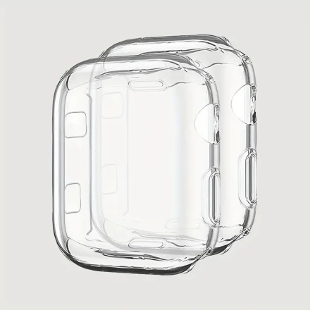 2pcs Transparent TPU Soft Shell Suitable For IWatch Smartwatch Series 49/45/44/42/41/40mm, Waterproof, And Scratch Resistant For Watch Protection