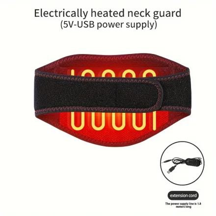 A Usb-Powered Heating Neck Pad, a Neck Heating Massager, Suitable for Home And Outdoor Use, with Three Heating Levels, Unisex, And Not.