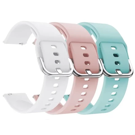 3-Pack Silicone Sport Bands with Metal Buckle, Compatible Replacement Wristband Accessories for Xiaomi Redmi Watch 5 Active & 5 Lite, Non-Water Resistant Straps for Smartwatch