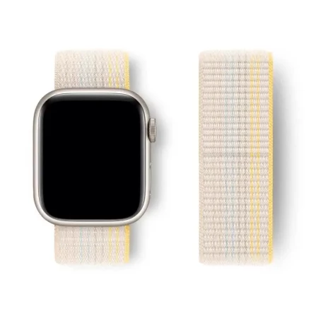 Apple Watch Nylon Loop Strap, Sport Braided Band for Series 1/2/3/4/5/6/7/8/9/SE/Ultra/10, 42mm/38mm/40mm/41mm/44mm/45mm/46mm/49mm, Comfortable, Non-Water Resistant, Polyamide Material, for Men and Women