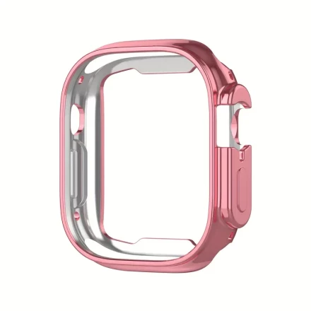 for iWatch Ultra 2/Ultra 49mm Case - Scratch-Proof Soft TPU Bumper with Screen Protector, Full Coverage Sports Smartwatch Cover