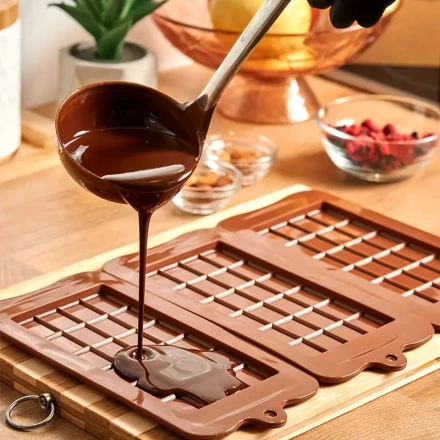 1pc Food Grade Non-stick Silicone Chocolate Waffle Mold And Energy Stick Chocolate Mold