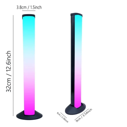 RGB Smart LED Light Bars - USB Desktop Atmosphere Lights with Remote & App Control, Music Sync Rhythm Lamp for Gaming, TV, Bedroom Decor | Multi-Color Ambient Lighting, Ideal for Home Office, Parties, Weddings, and Holiday Celebrations, Bedroom Decor Ligh