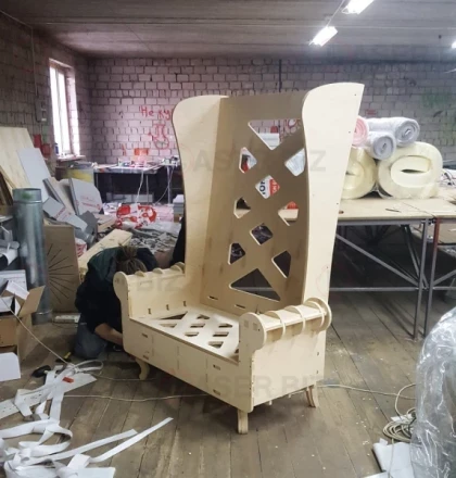 Eco-Friendly Tall-Back Armchair