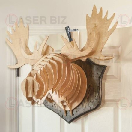 3D Moose Wall Art