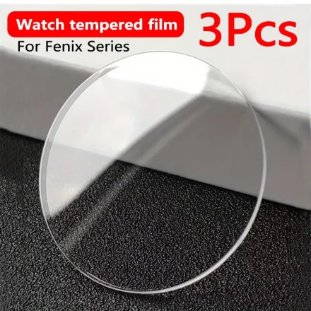 3pcs Tempered Glass Screen Protector for Garmin Fenix Series - Case Friendly, Anti-Scratch, Bubble-Free Installation, Shockproof Clear Film - Perfect Gift for Birthdays & Loved Ones
