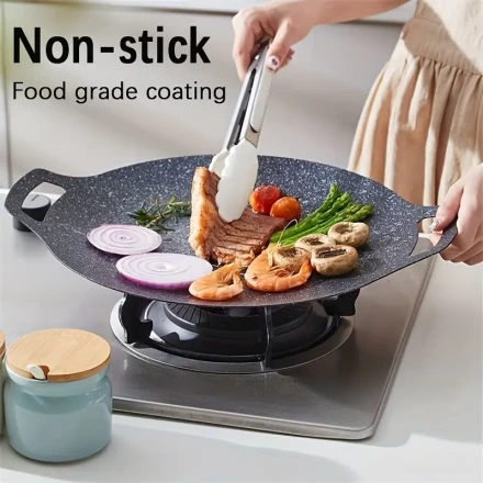 34pcs Barbecue Plate, Outdoor Camping Teppanyaki, Home Induction Cooker Box Oven Skillet, Barbecue Tag, Suitable for Restaurant Outdoor Camping, Home Kitchen Cookware, Halloween Gift, Christmas Gift