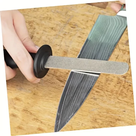 1pc Double-Sided Handheld Kitchen Knife Whetstone Tool Diamond Knife Sharpener Multi-Function Cutting Tool Sharpening Kitchen Accessories (Coarse 150/320)/ (Ultra-Fine 400/1000) Grit