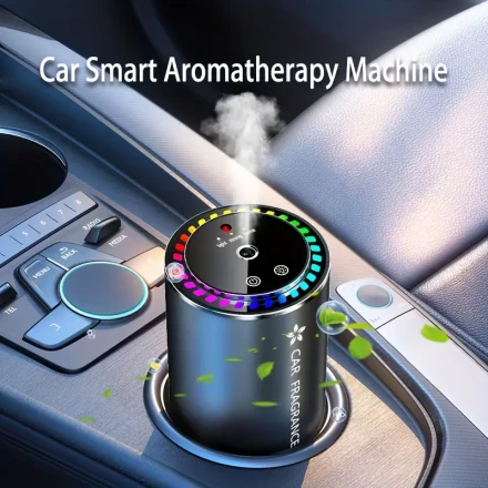 TONDOZEN Smart Car Diffuser, USB Plug-in Mini Humidifier Essential Oil Diffuser For Car, 365 Days Fragrance, Adjustable Concentration, Auto On/Off, Built-in Battery