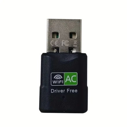 Plug & Play USB 5G Dual-Band WiFi Adapter - 600m Range Wireless Network Card Receiver for Computers