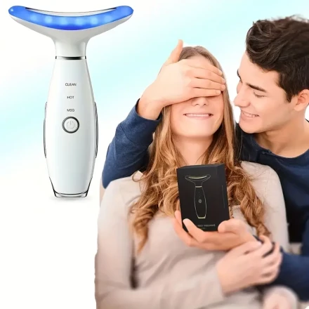 3-in-1 Portable Facial Massager, USB Rechargeable Beauty Device for Women, Compact Travel-Friendly Gift, ≤36V Operating Voltage, 400mAh Lithium Polymer Battery