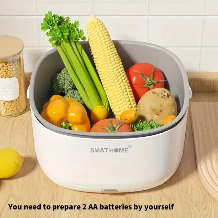 Fruit And Vegetable Washing Machine, Multifunctional Vegetable Washing Machine, Household Food Purifier, Automatic Residue Removal Of Ingredients, Portable Fruit Washing And Draining Tool, Draining Tool