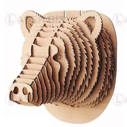 3D Bear Wall Art