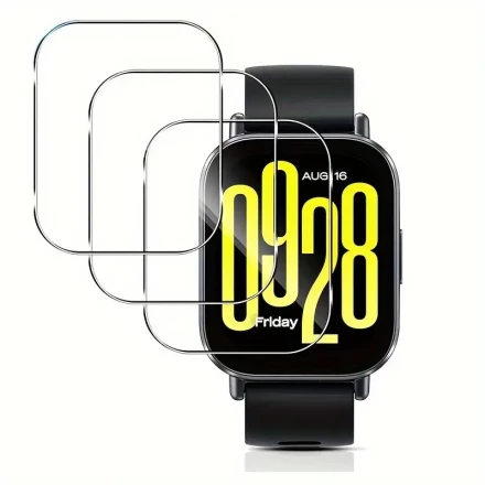 3pcs Transparent Tempered Film for Xiaomi Redmi Watch 5 Active
