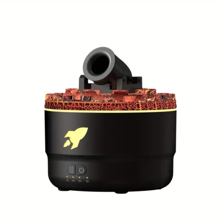 1pc Cannon Spray Ring USB Humidifier Switch Colorful Atmosphere Light Aromatreatment Machine Refill Instrument Desktop Decoration for Office Bedroom Living Room
