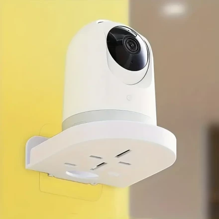 1 Wall-mounted Camera Bracket, Adhesive Without Drilling, Household Storage Rack, Fixed Monitoring Rack Tray